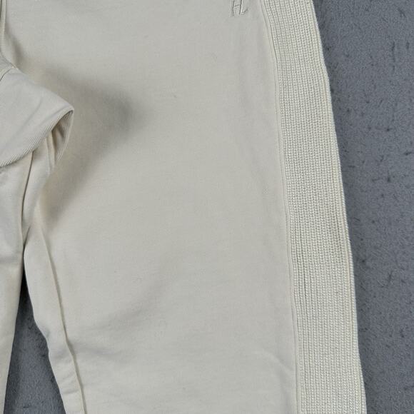 Helmut Lang Jogger Sweatpants Women’s Medium Ivory Cotton Knit Combo L02HW201 - Picture 5 of 16